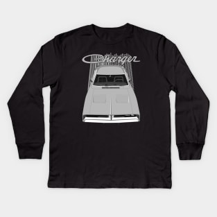 Charger 69 - Silver Kids Long Sleeve T-Shirt